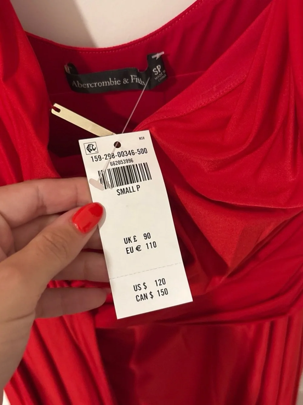 Abercrombie & Fitch Red Knot-Front Maxi Dredd
